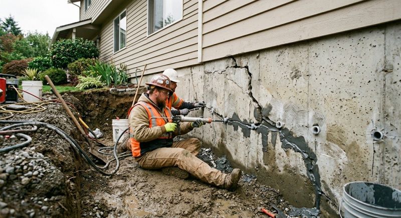 Basement Foundation Repair in Windsor Locks, CT