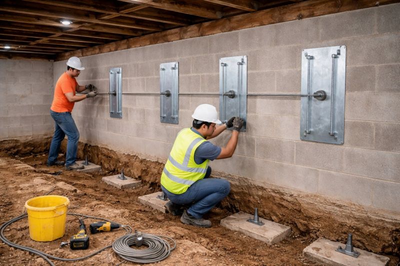 Basement Stabilization in Ellington, CT