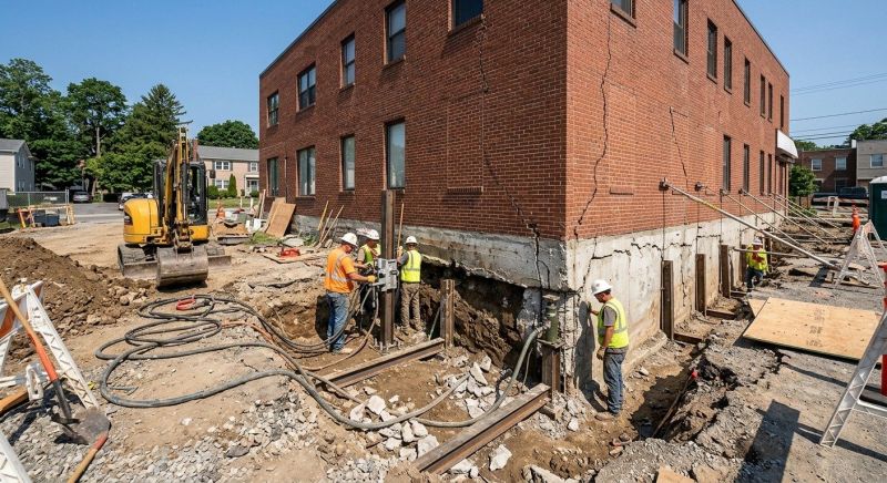 Building Foundation Repair in Wilbraham, MA