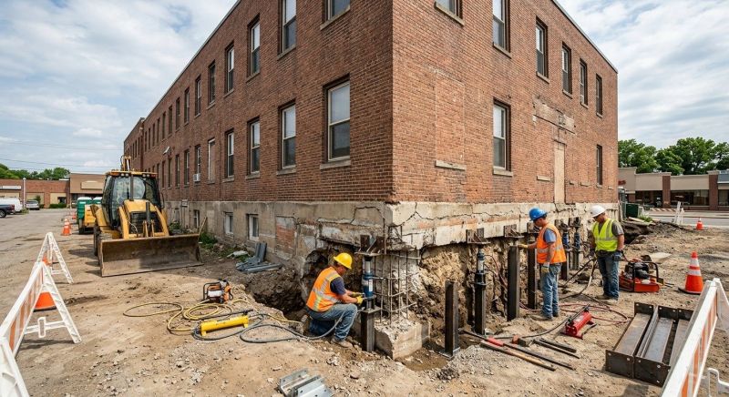 Commercial Foundation Repair in Ellington, CT