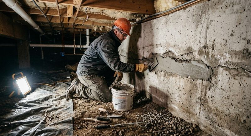 Cracked Foundation Repair in Stafford Springs, CT