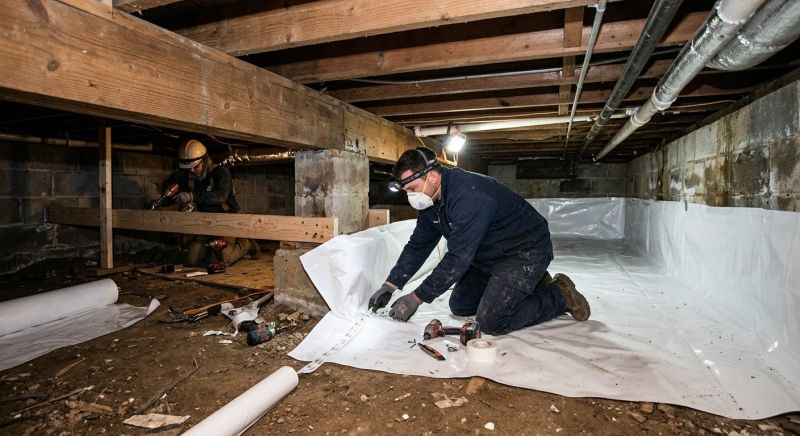 Crawl Space Leveling in Ellington, CT