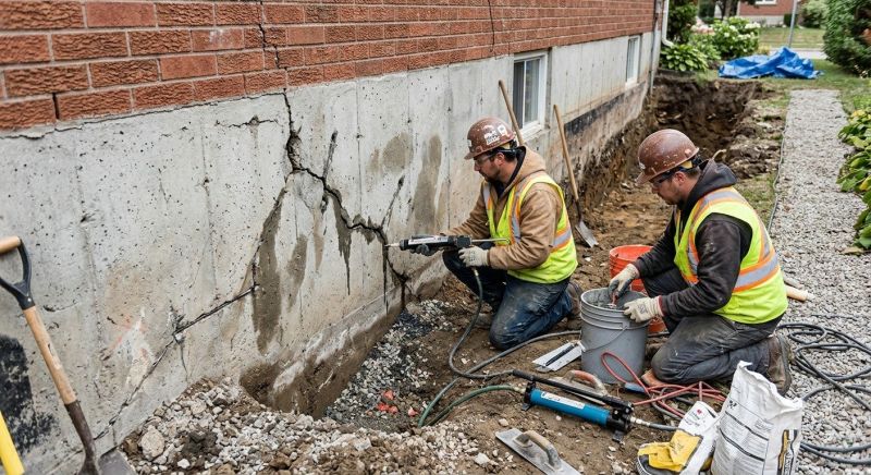 Foundation Cracks Repair in Ellington, CT