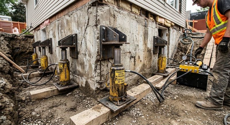 Foundation Jacking in Bloomfield, CT