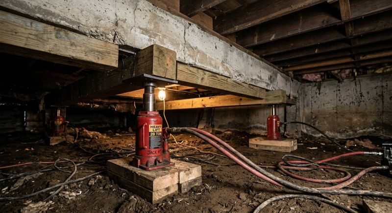 Foundation Jacking in Bloomfield, CT