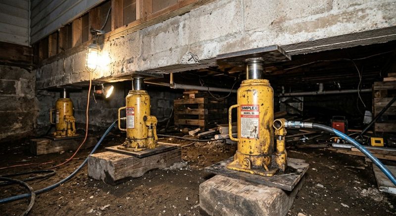 Foundation Jacking in Sturbridge, MA