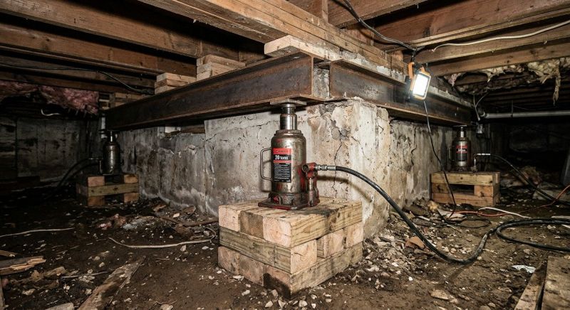 Foundation Jacking in Suffield, CT