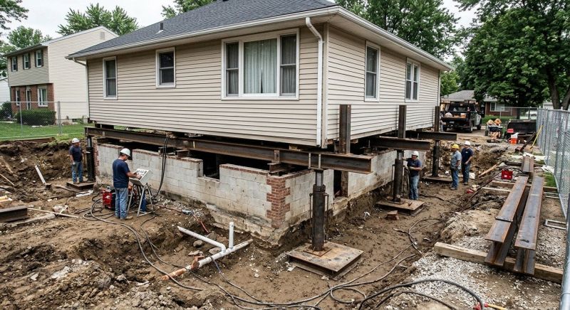 Foundation Lifting in East Hampton, CT