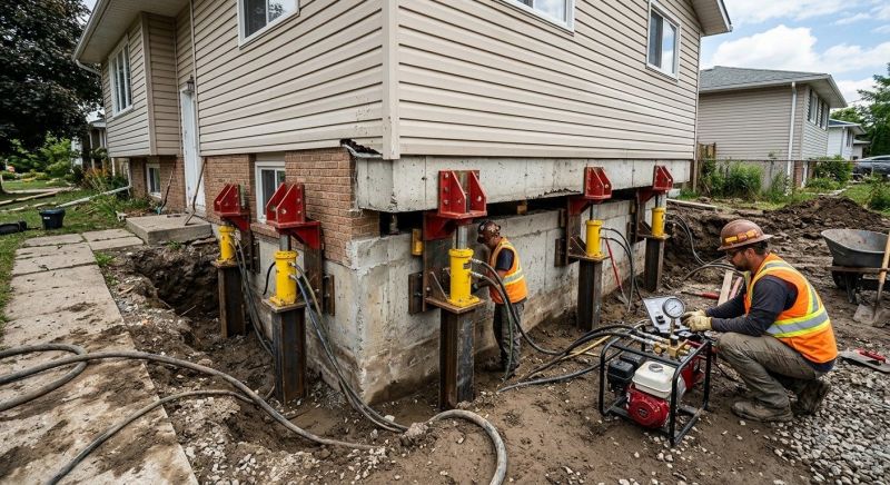 Foundation Lifting in Granby, CT