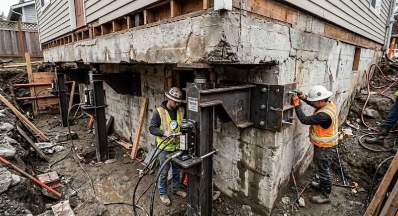 Foundation Lifting in Holyoke, MA