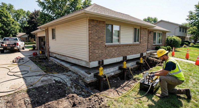 Foundation Lifting in Ellington, CT
