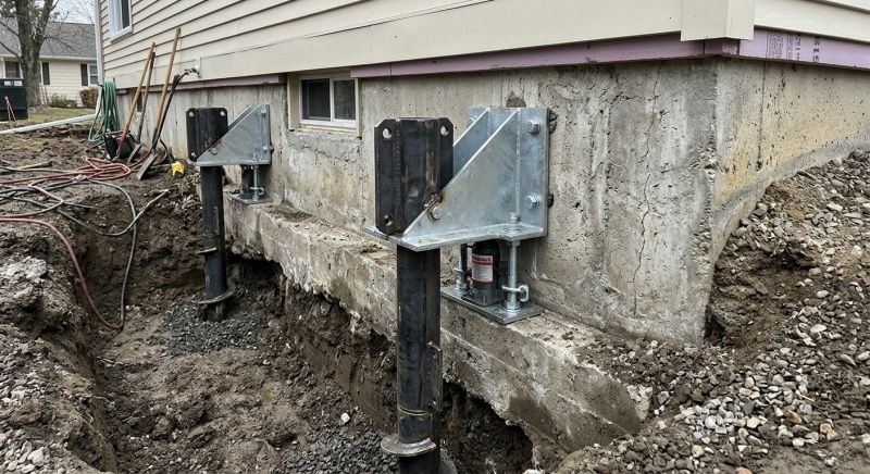 Foundation Pier Leveling in Ellington, CT