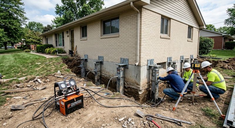Foundation Pier Leveling in Ellington, CT