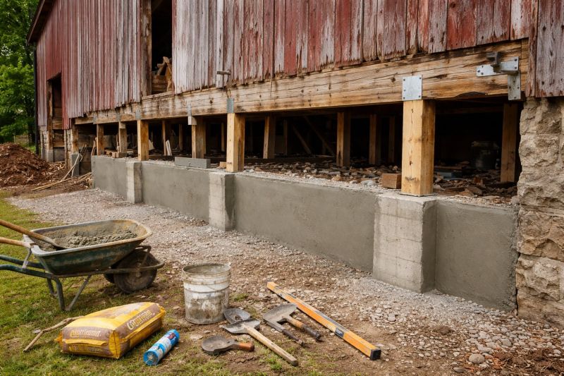 Foundation Renovation in Ellington, CT