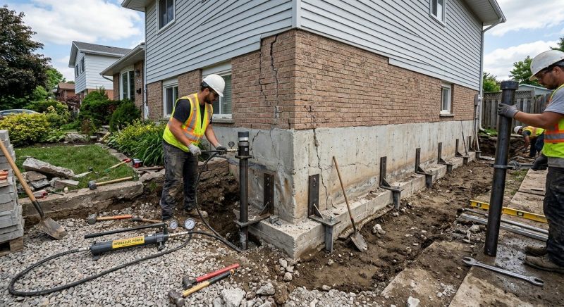Foundation Stabilizing in Bloomfield, CT