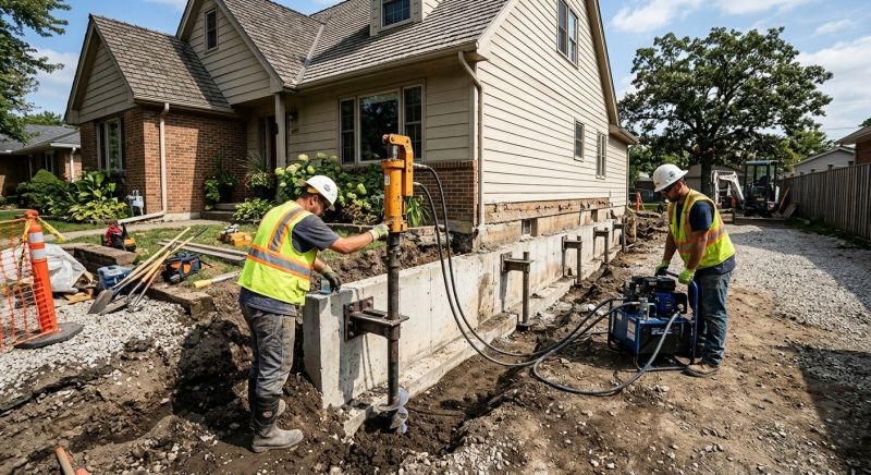 Foundation Stabilizing in Ellington, CT