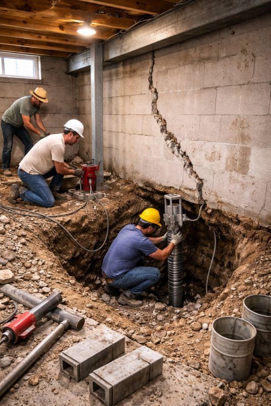 Foundation Structural Repair in Manchester, CT
