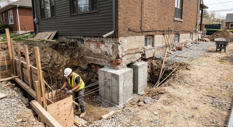 Foundation Underpinning in Ellington, CT