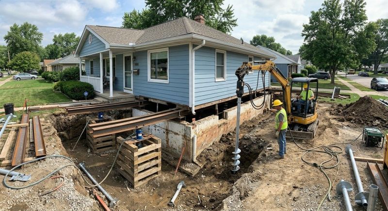 House Underpinning in Ellington, CT