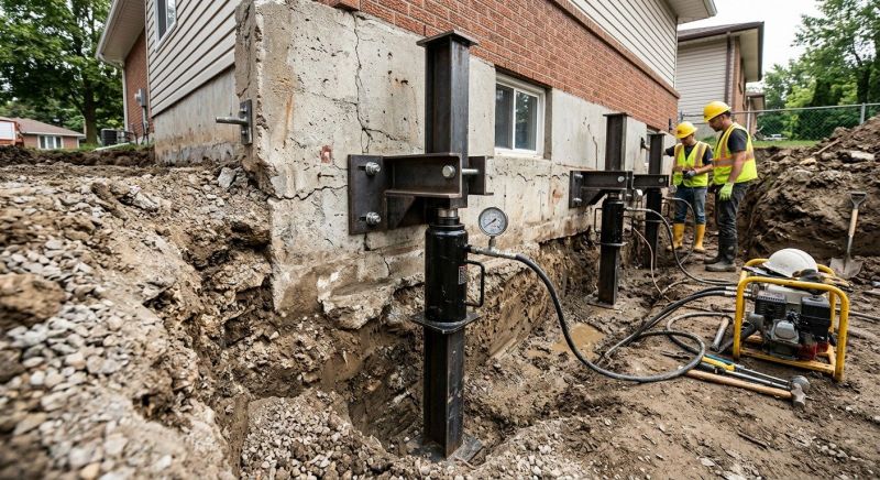 Sinking Foundation Lifting in Ellington, CT