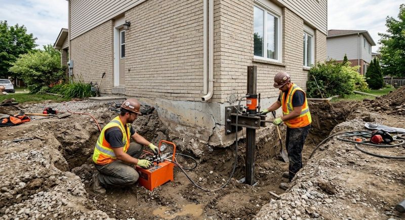 Sinking Foundation Lifting in Ellington, CT