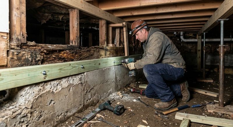 Sinking Foundation Repair in Glastonbury, CT