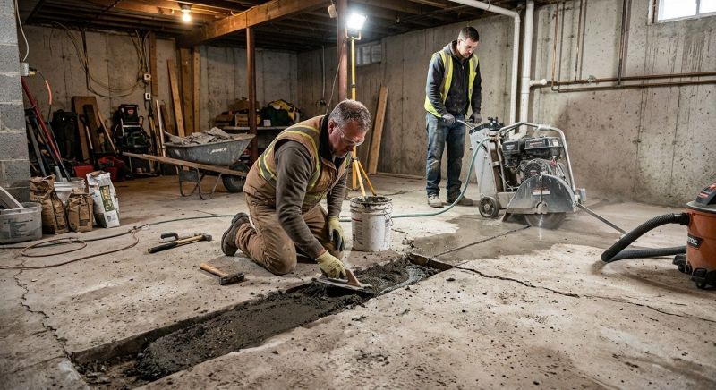 Slab Foundation Repair in Ellington, CT